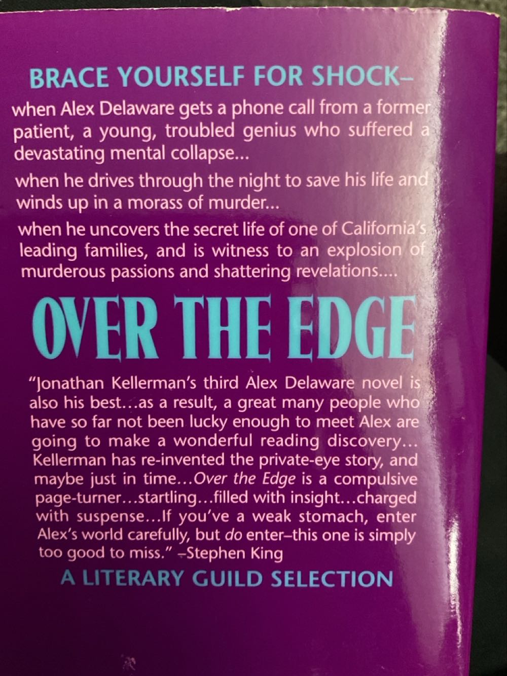 Over the Edge - Jonathan Kellerman (Signet Book - Paperback) book collectible [Barcode 9780451178015] - Main Image 2