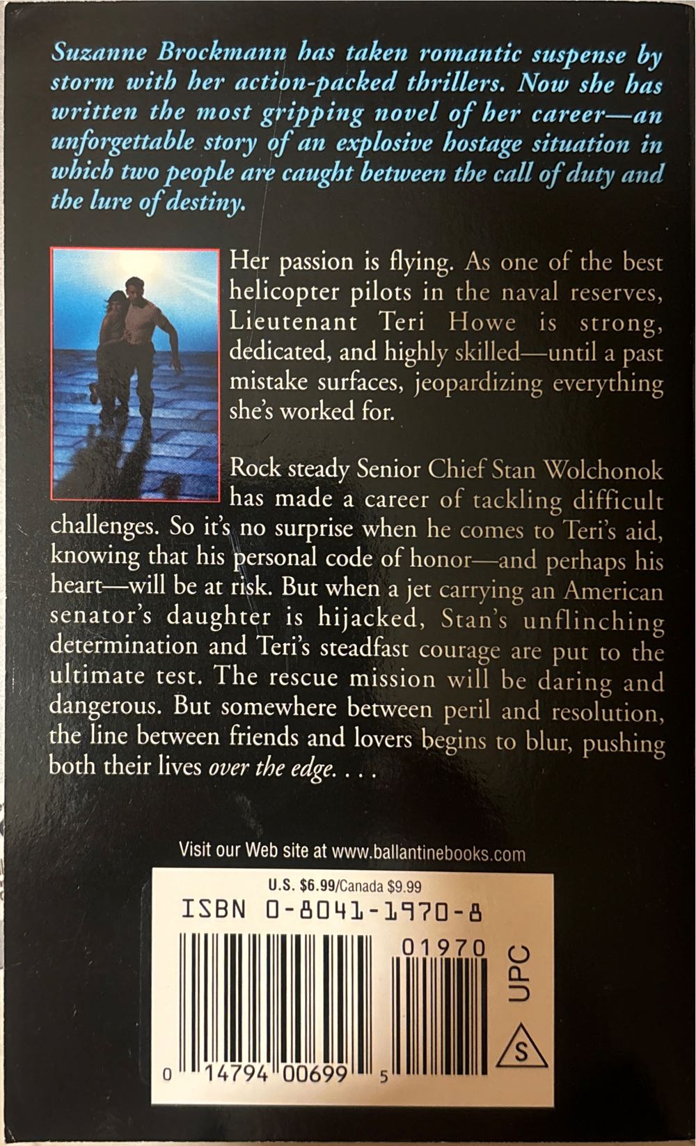 Over The  Edge - Suzanne Brockmann (Ballantine Books Contemporary Romance - Paperback) book collectible [Barcode 9780804119702] - Main Image 2