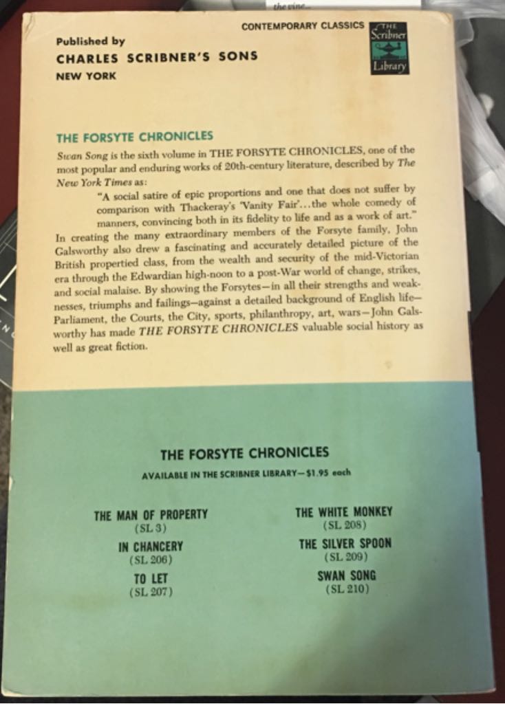 Swan Song - John Galsworthy (Pengiun - Paperback) book collectible - Main Image 2