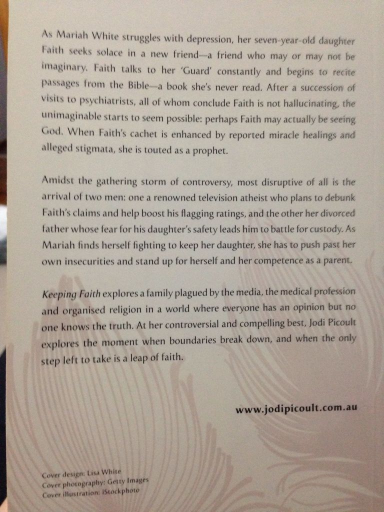 Keeping Faith - Jodi Picoult (Allen And Unwin - Paperback) book collectible [Barcode 9781741758009] - Main Image 2