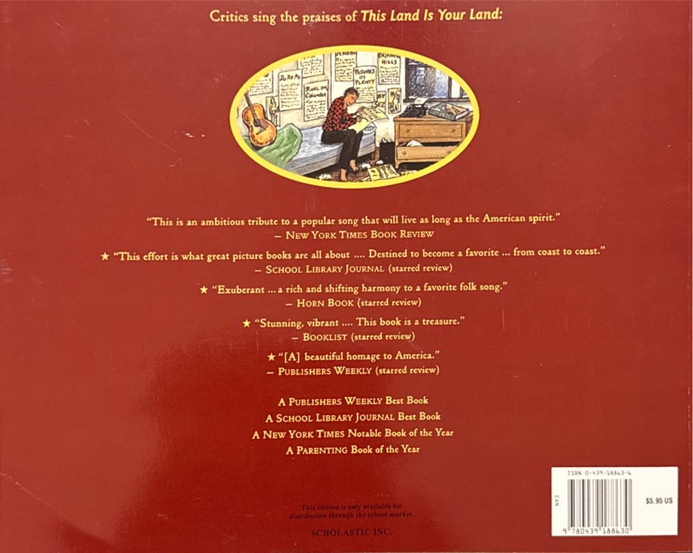 This Land is Your Land - Unknown, Author (Paperback) book collectible [Barcode 9780439188630] - Main Image 2