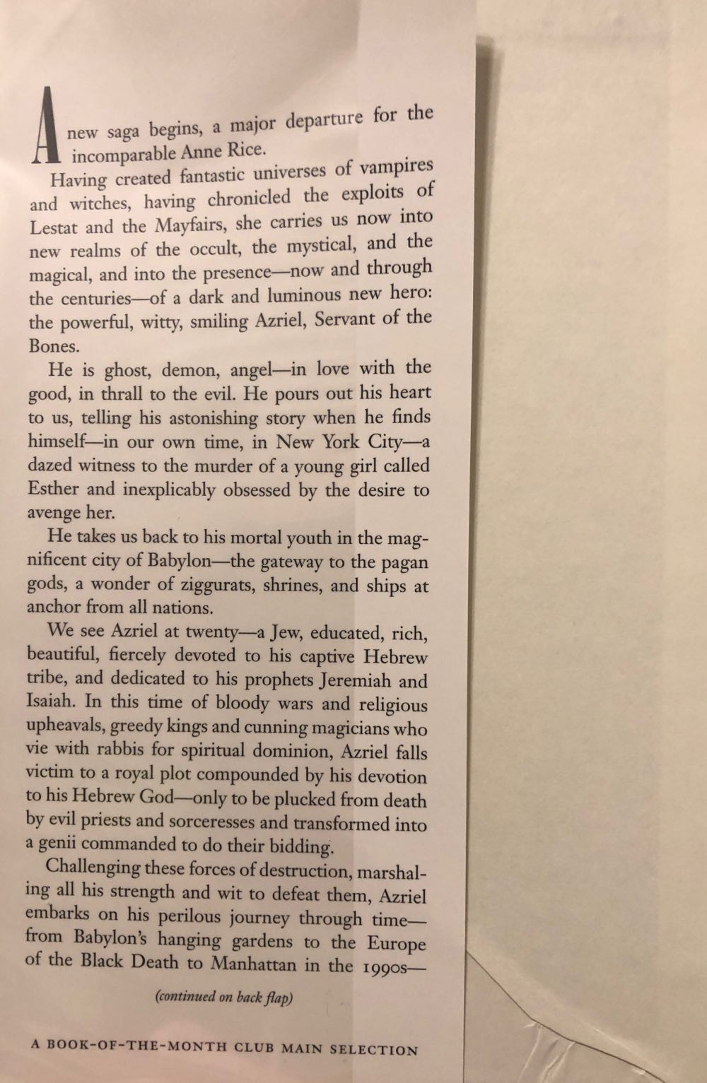 Servant of the Bones - Anne Rice (Alfred A. Knopf - Hardcover) book collectible [Barcode 9780679433019] - Main Image 4