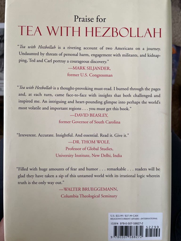 Tea With Hezbollah: Sitting At The Enemies’ Table - Ted Dekker and Carl Medearis (Doubleday Religion - Hardcover) book collectible [Barcode 9780307588272] - Main Image 2