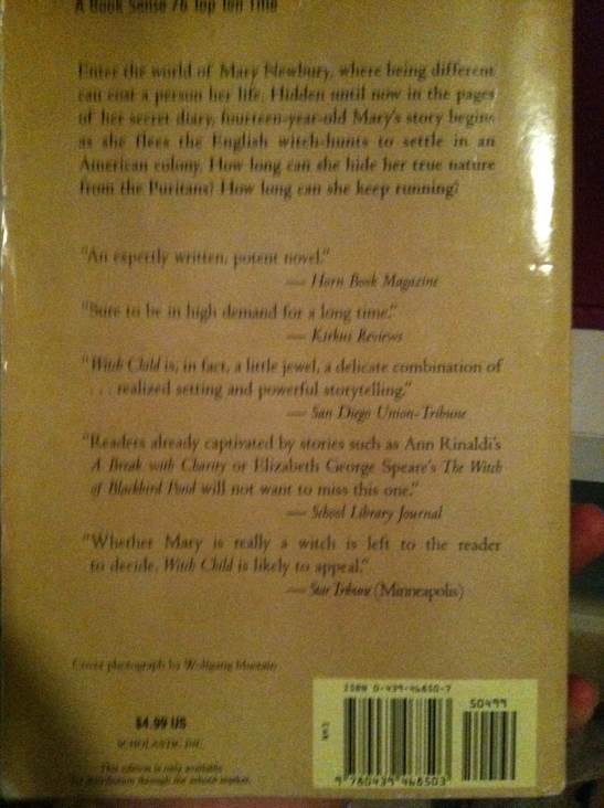 Witch Child - Celia Rees (Scholastic - Paperback) book collectible [Barcode 9780439468503] - Main Image 2