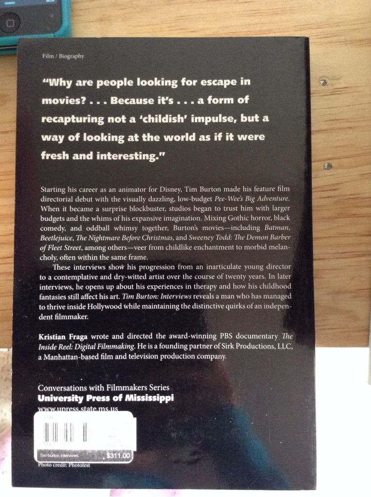 Tim Burton  (Univ. Press of Mississippi) book collectible [Barcode 9781578067596] - Main Image 2