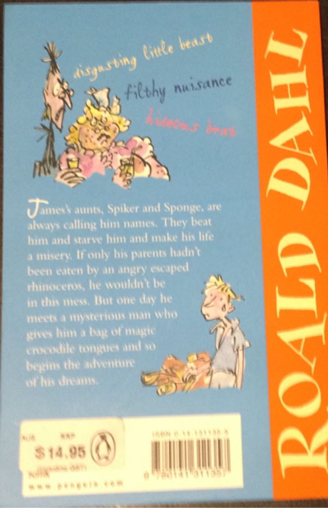 James And The Giant Peach - Roald Dahl (Puffin - Paperback) book collectible [Barcode 9780141311357] - Main Image 2