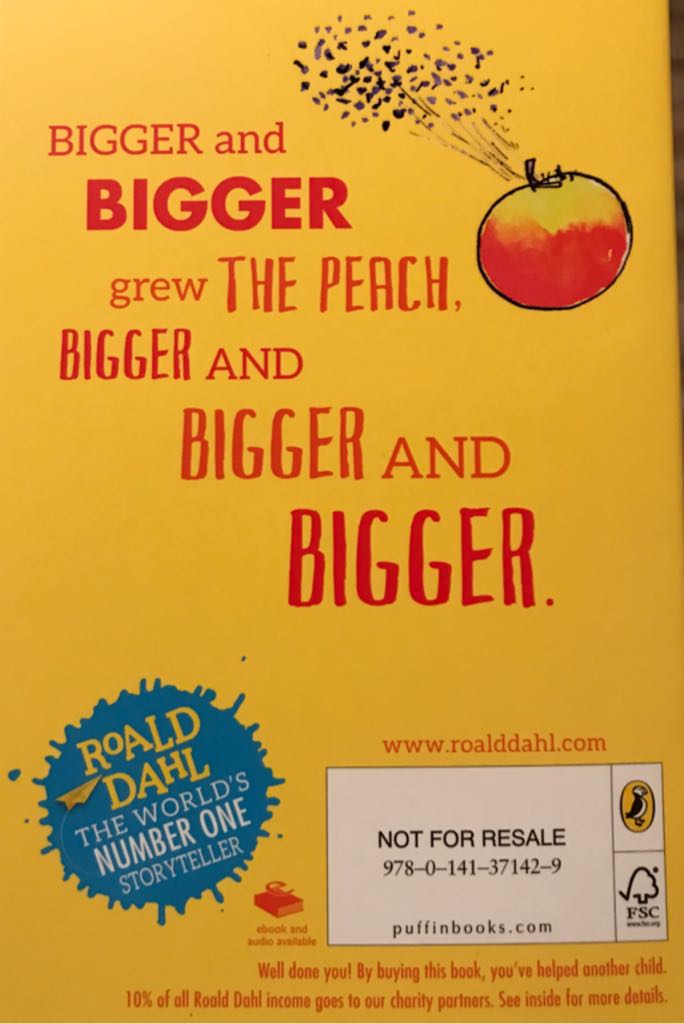 James and the Giant Peach - Roald Dahl (Puffin - Paperback) book collectible [Barcode 9780141371429] - Main Image 2