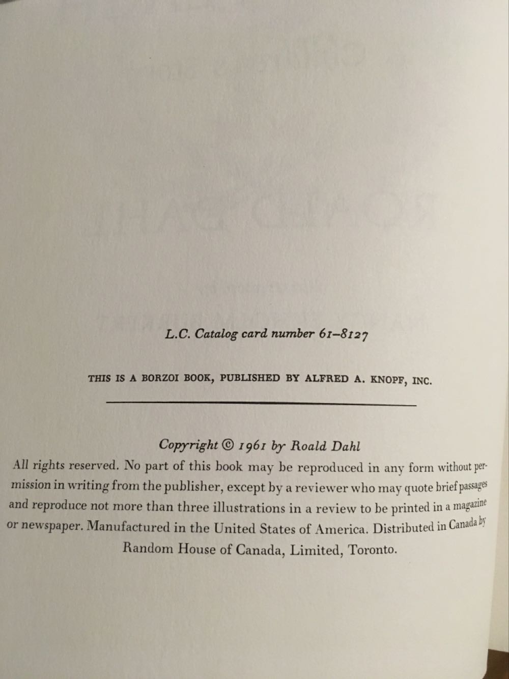 James And The Giant Peach - Roald Dahl book collectible - Main Image 2