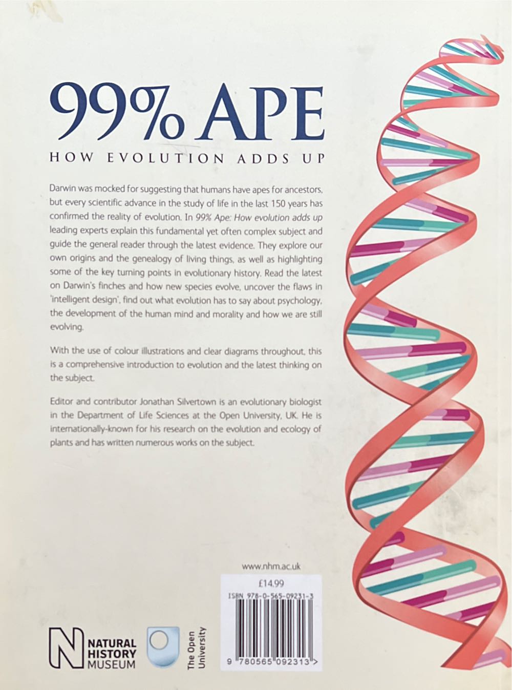 99% Ape: How Evolution Adds Up - Various Authors (Natural History Museum - Paperback) book collectible [Barcode 9780565092313] - Main Image 2