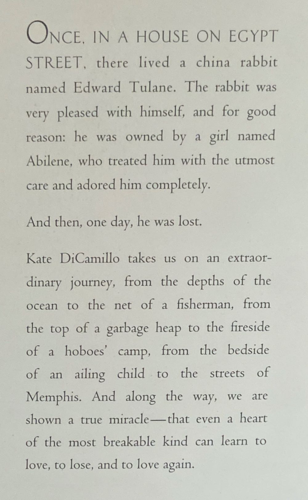 The Miraculous Journey of Edward Tulane - Kate DiCamillo (Candlewick Press - Hardcover) book collectible [Barcode 9780763625894] - Main Image 3