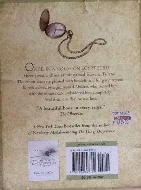 The Miraculous Journey of Edward Tulane - Kate DiCamillo book collectible [Barcode 9781406307702] - Main Image 2