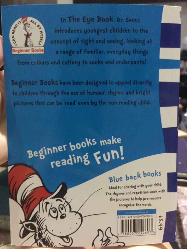The Eye Book - Dr. Suess (HarperCollins Children’s Books - Paperback) book collectible [Barcode 9780007242603] - Main Image 2