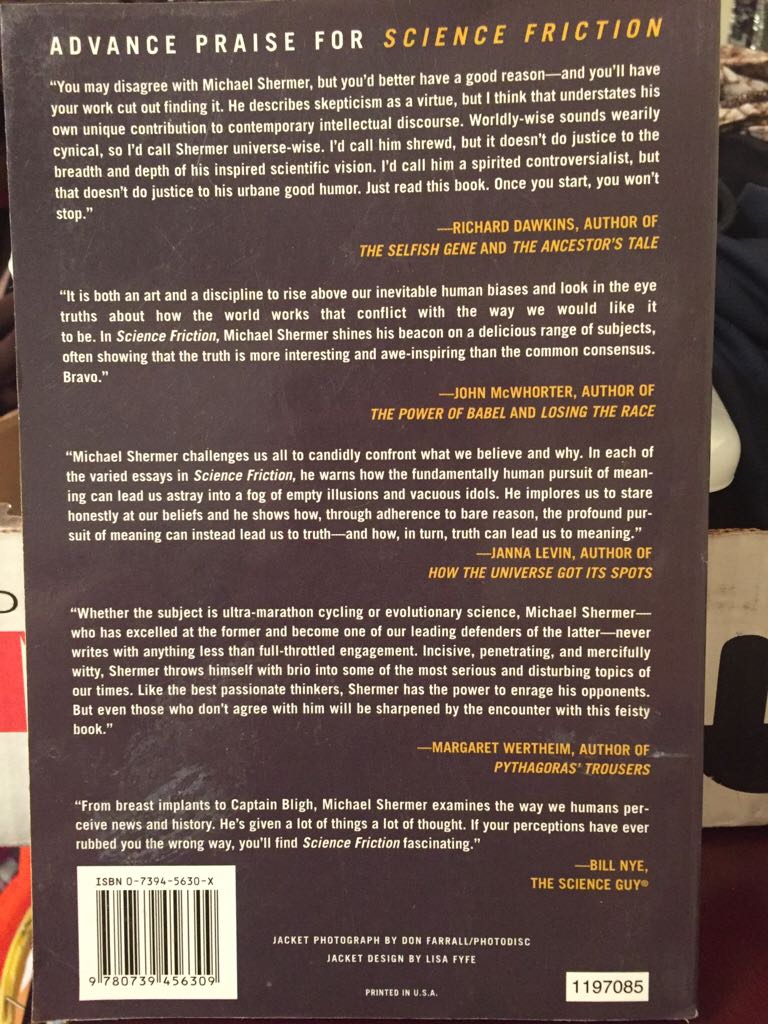 Science Friction - Michael Shermer book collectible [Barcode 9780739456309] - Main Image 2
