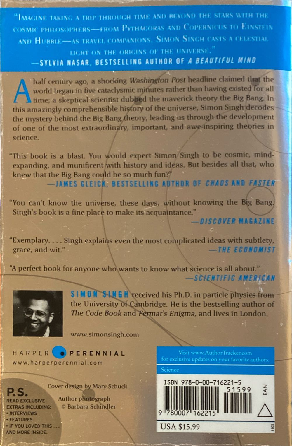 Big Bang: The Origin of the Universe - Simon Singh (Harper Perenial - Paperback) book collectible [Barcode 9780007162215] - Main Image 2