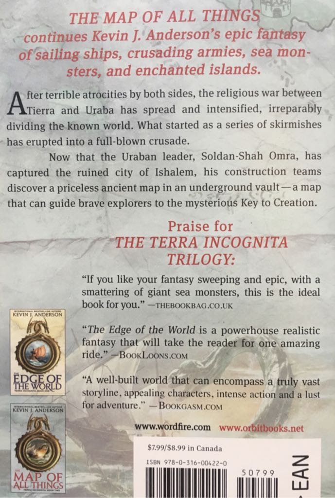 The Map Of All Things - J. Anderson (Orbit) book collectible [Barcode 9780316004220] - Main Image 2