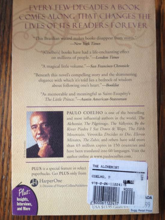 The Alchemist - Paulo Coelho (Harper Collins - Paperback) book collectible [Barcode 9780061122415] - Main Image 2