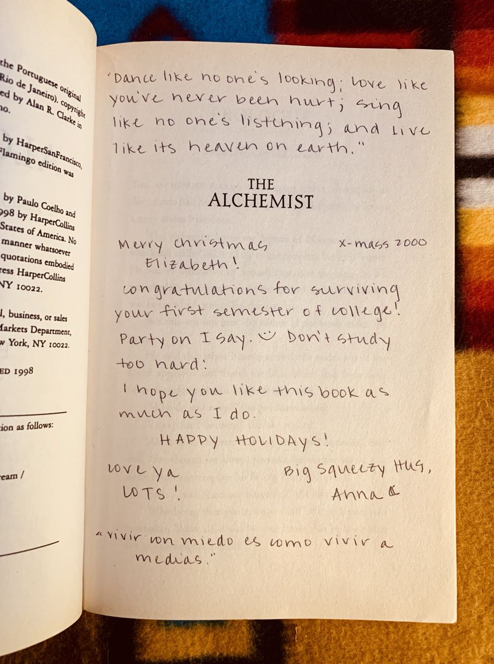 The Alchemist - Paulo Coelho (HarperPerennial - Paperback) book collectible [Barcode 9780062502186] - Main Image 4