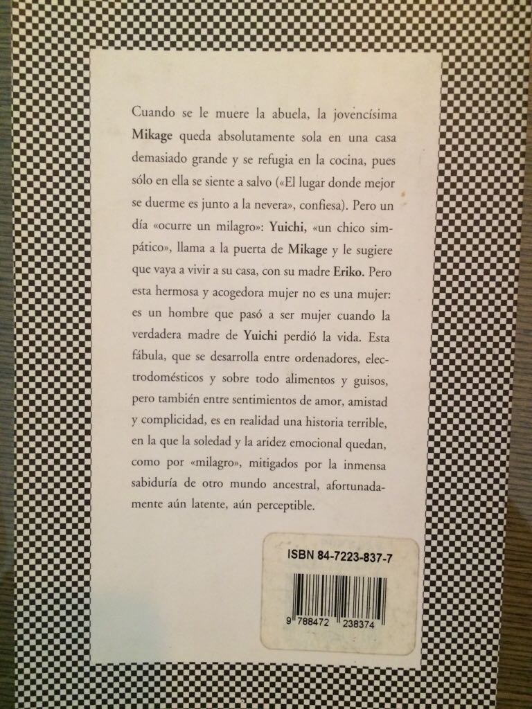 Kitchen  - Yoshimoto, Banana (Tusquets Editores, S.A.) book collectible [Barcode 9788472238374] - Main Image 2