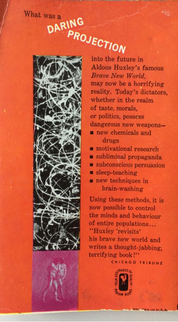 Brave New World Revisited - Aldous Huxley (Harper Perennial Modern Classics - Paperback) book collectible [Barcode 9780060898526] - Main Image 2