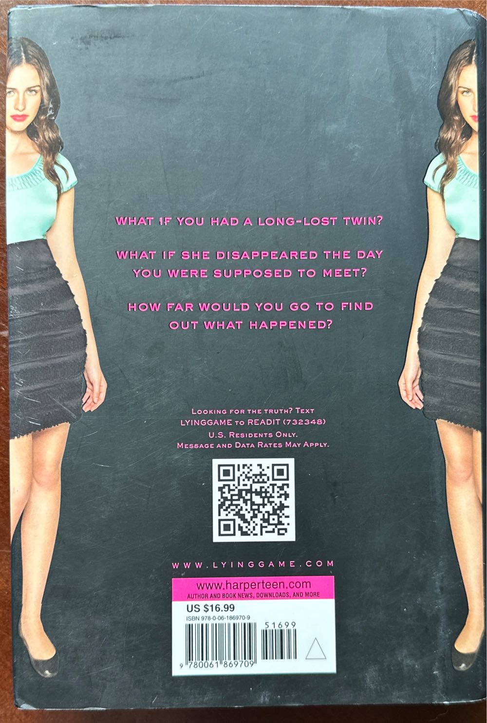 Lying Game, The - Sara Shepard (Harper Teen - Hardcover) book collectible [Barcode 9780061869709] - Main Image 2