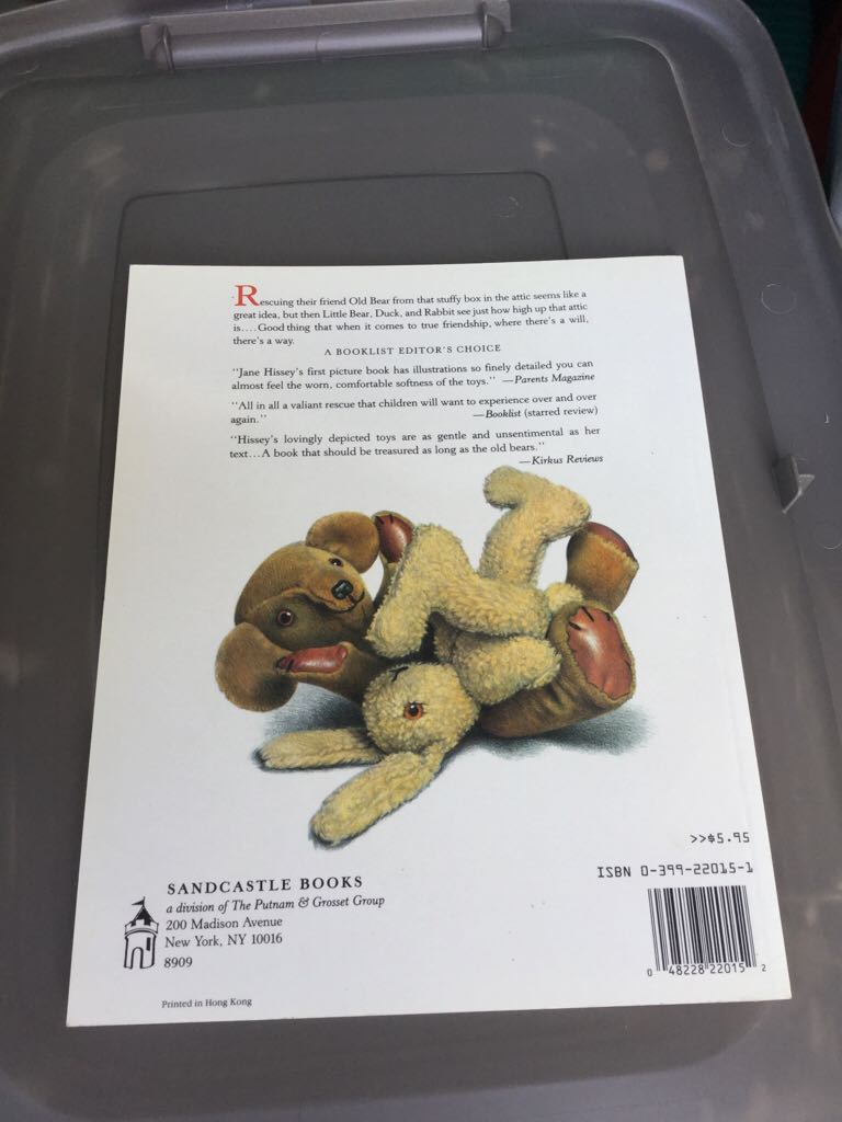 Old Bear - Jane Hissey (Philomel) book collectible [Barcode 9780399220159] - Main Image 2