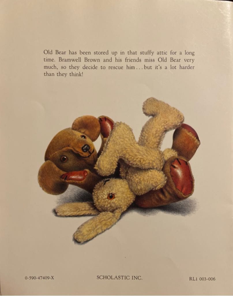 Old Bear - Jane Hissey (Scholastic - Paperback) book collectible [Barcode 9780590474092] - Main Image 2