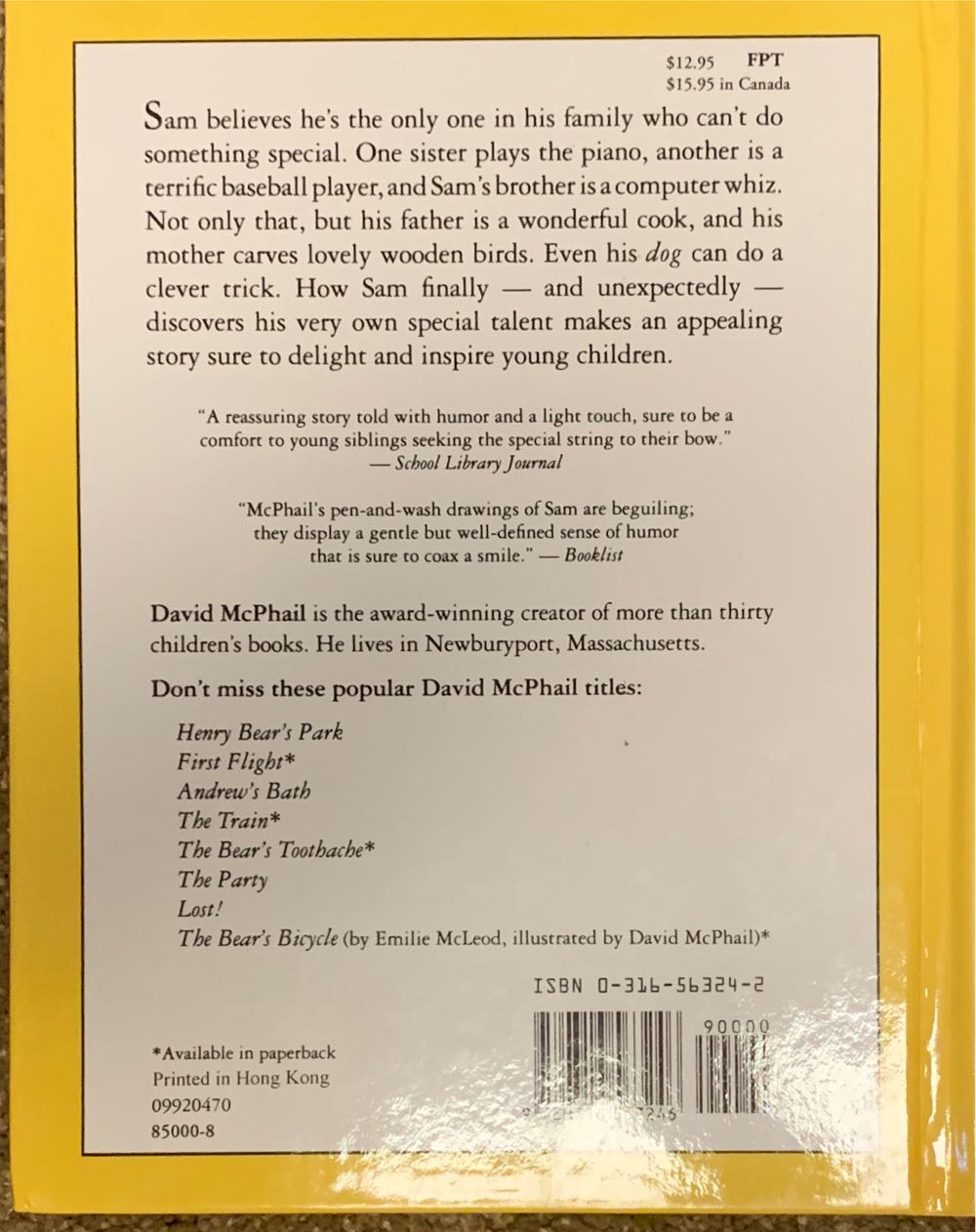 Something Special - David McPhail (- Hardcover) book collectible [Barcode 9780316563246] - Main Image 2