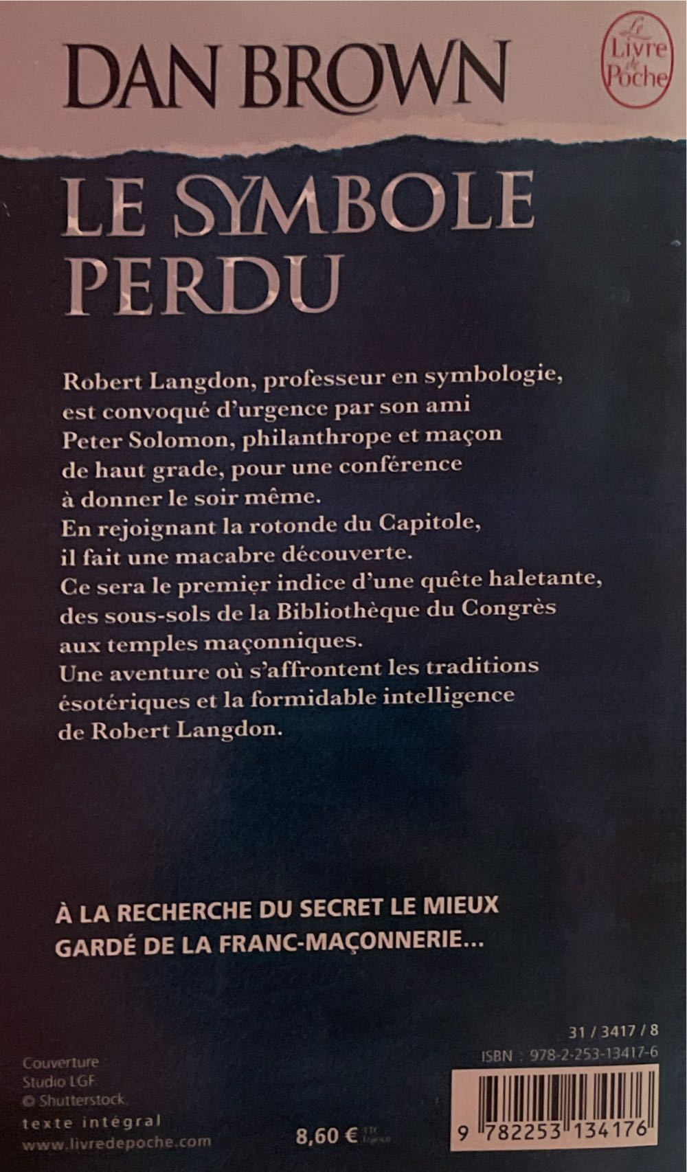 Le symbole perdu - Dan Brown (Le livre de poche) book collectible [Barcode 9782253134176] - Main Image 2