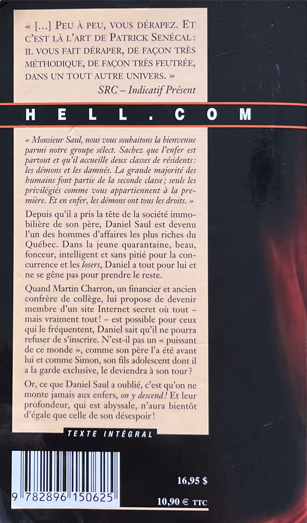 Hell.com - Patrick Sénécal book collectible [Barcode 9782896150625] - Main Image 2