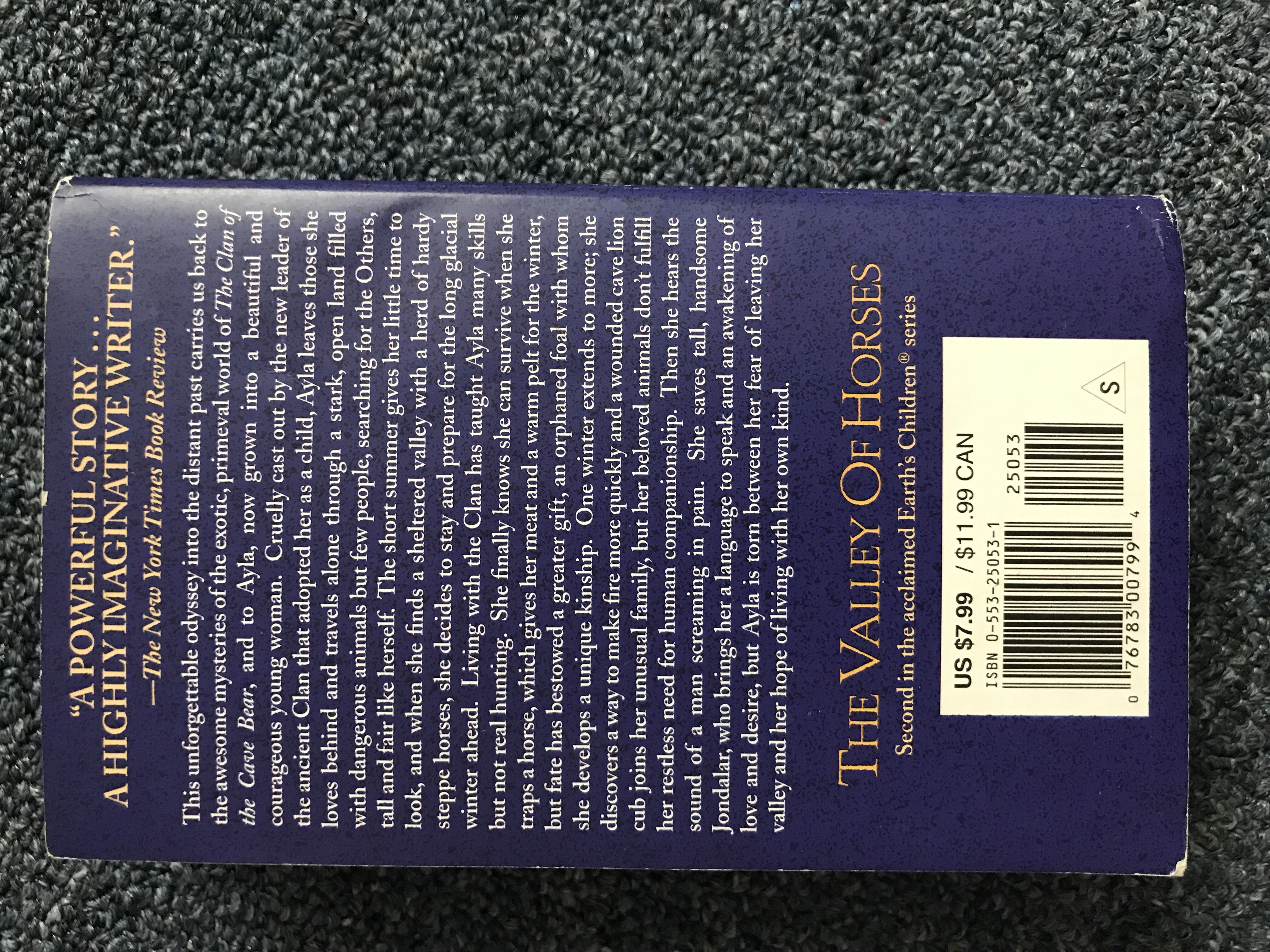 The Valley of Horses: - Jean M. Auel book collectible [Barcode 0553250531] - Main Image 2