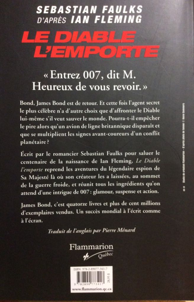 007 Le Diable LEmporte  book collectible [Barcode 9782890773417] - Main Image 2