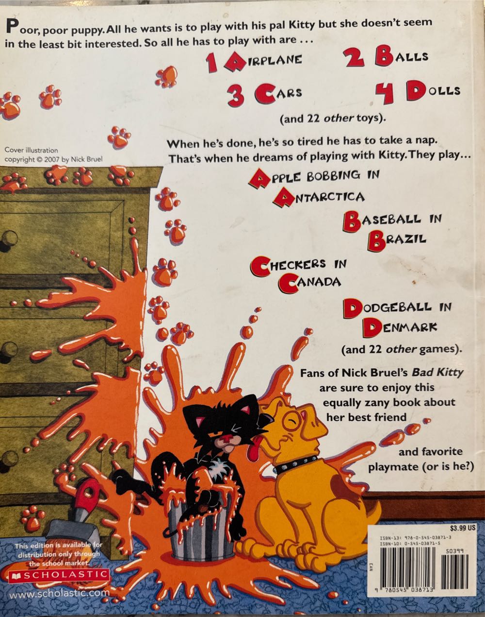 Poor Puppy - Nick Bruel (Scholastic - Paperback) book collectible [Barcode 9780545038713] - Main Image 2