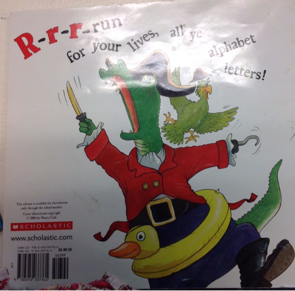 Shiver Me Letters: A Pirate ABC - June Sobel (Scholastic Inc. - Paperback) book collectible [Barcode 9780545037761] - Main Image 2