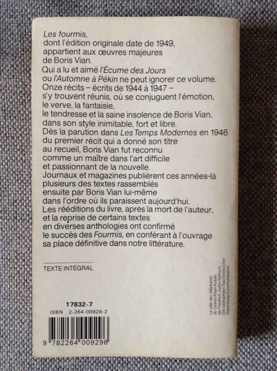 Les Fourmis  book collectible [Barcode 9782264009296] - Main Image 2