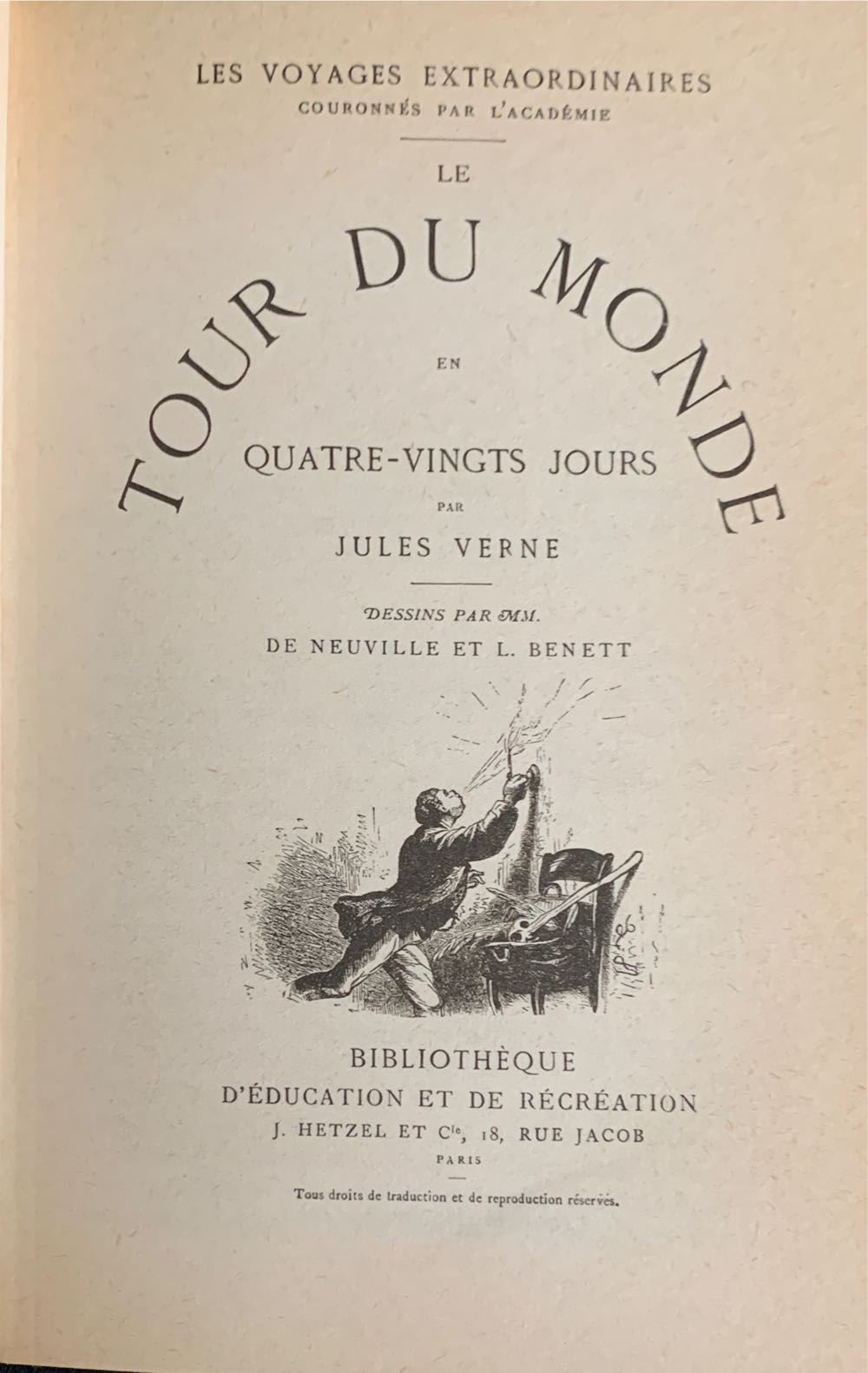 Le Tour Du Monde En 80 Jours - Jules Vernes (Le Livre de poche - Paperback) book collectible - Main Image 3