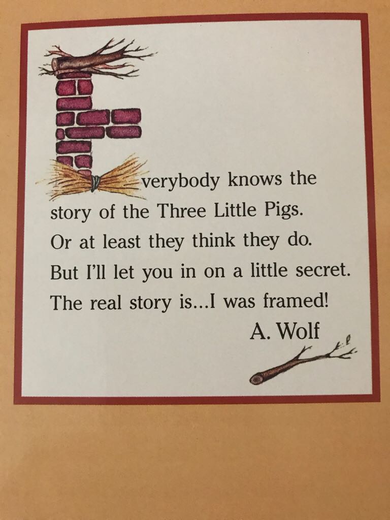 ✔️ The True Story Of The 3 Little Pigs - Jon Scieszka (Scholastic Inc. - Paperback) book collectible [Barcode 9780590443579] - Main Image 2