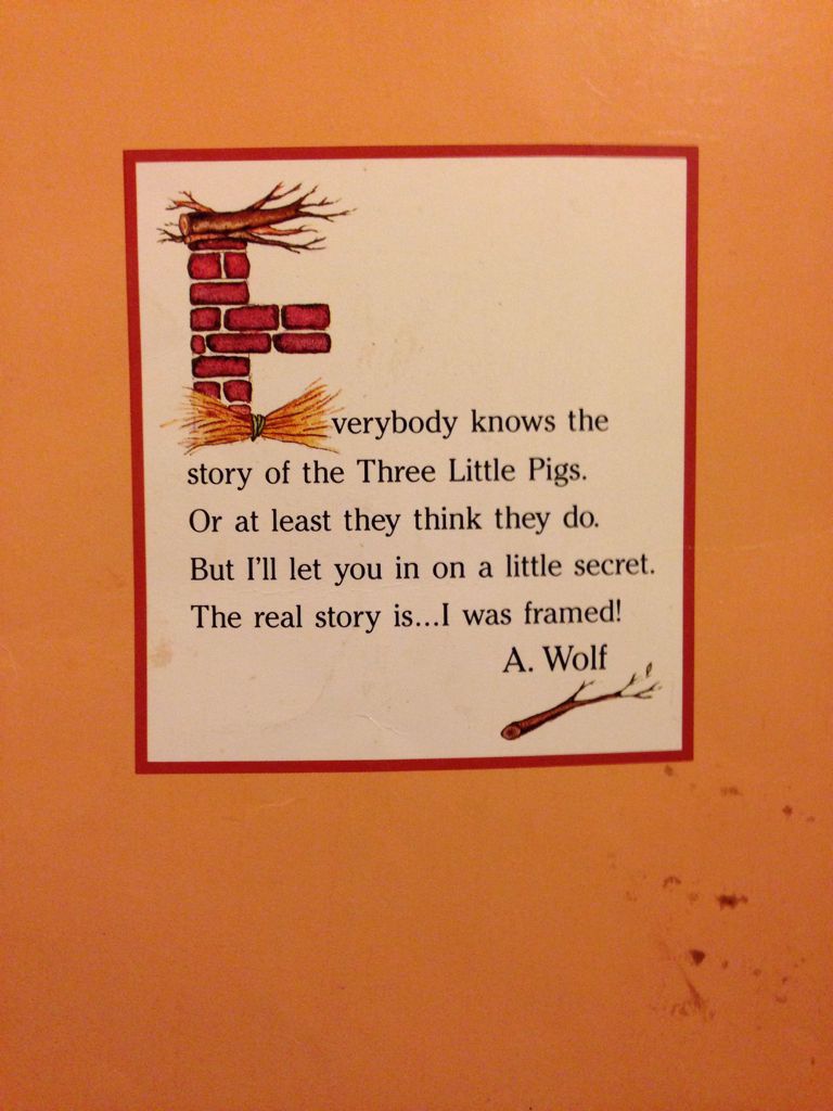 The True Story of the 3 Little Pigs - Jon Scieszka (Scholastic Inc - Paperback) book collectible [Barcode 9780590454957] - Main Image 2