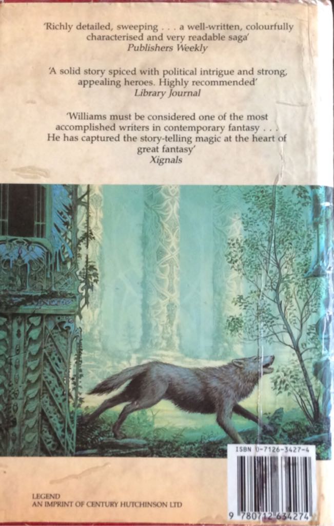 The Dragonbone Chair - Tad Williams (Legend - Hardcover) book collectible [Barcode 9780712634274] - Main Image 2