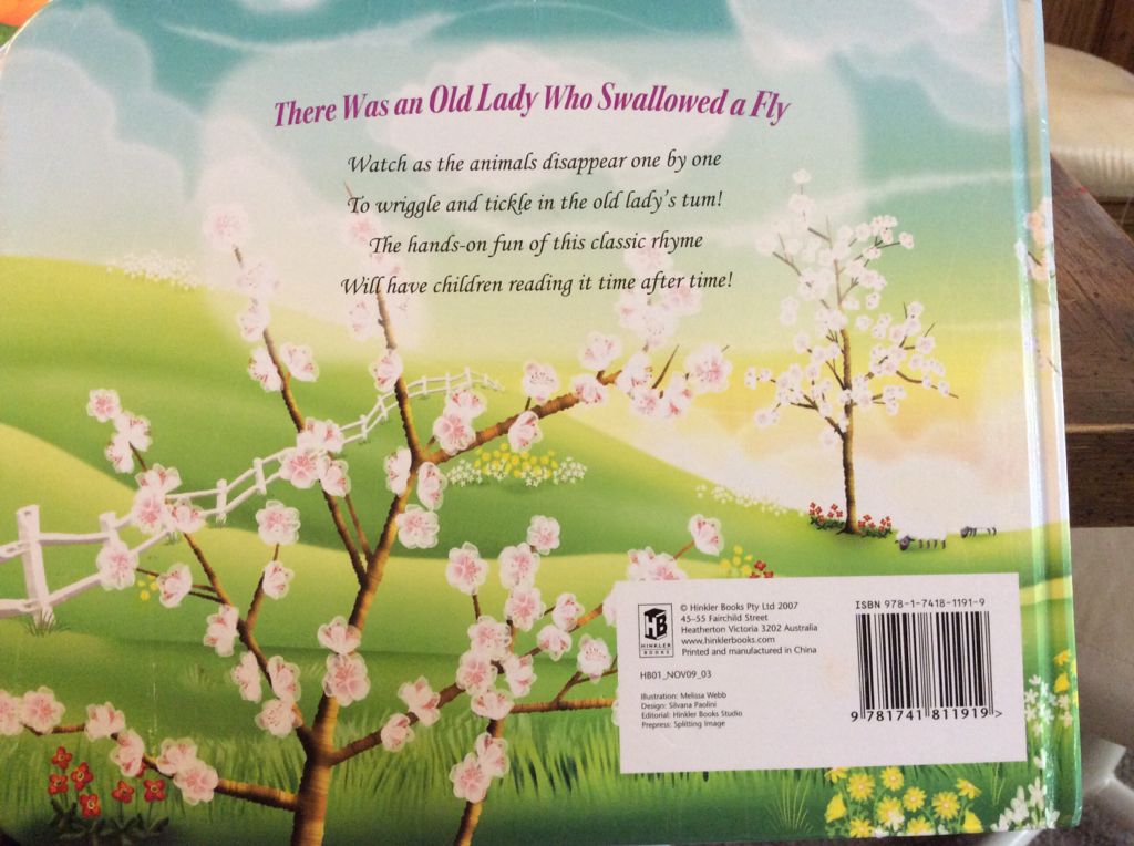 There Was an Old Lady Who Swallowed a Fly - Nursery Rhymes (Music & Nursery - Hardcover) book collectible [Barcode 9781741811919] - Main Image 2
