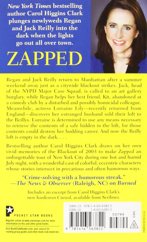 Zapped : - Carol Higgins Clark (Pocket Star Books - Paperback) book collectible [Barcode 9781416563822] - Main Image 2