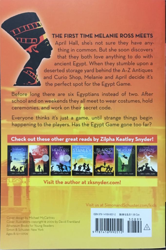 The Egypt Game - Zilpha Keatley Snyder (Puffin - Paperback) book collectible [Barcode 9781416990512] - Main Image 2