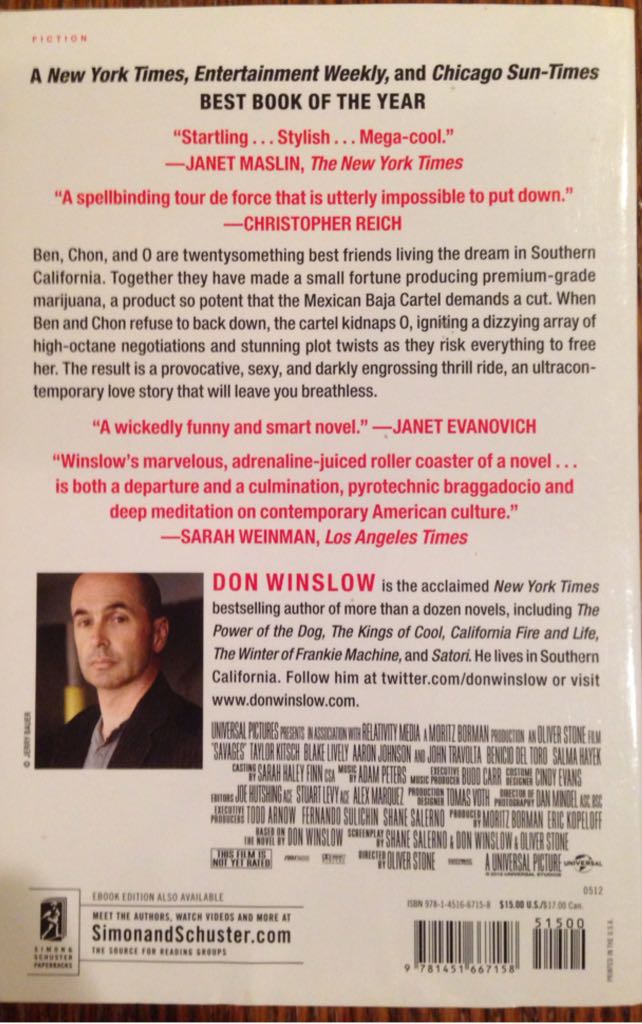 Savages: A Novel - Don Winslow (McGraw-Hill - Audiobook) book collectible [Barcode 9781451667158] - Main Image 2