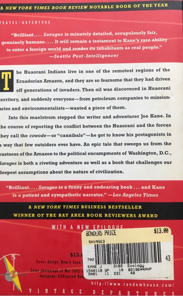 Savages - Joe Kane book collectible - Main Image 2