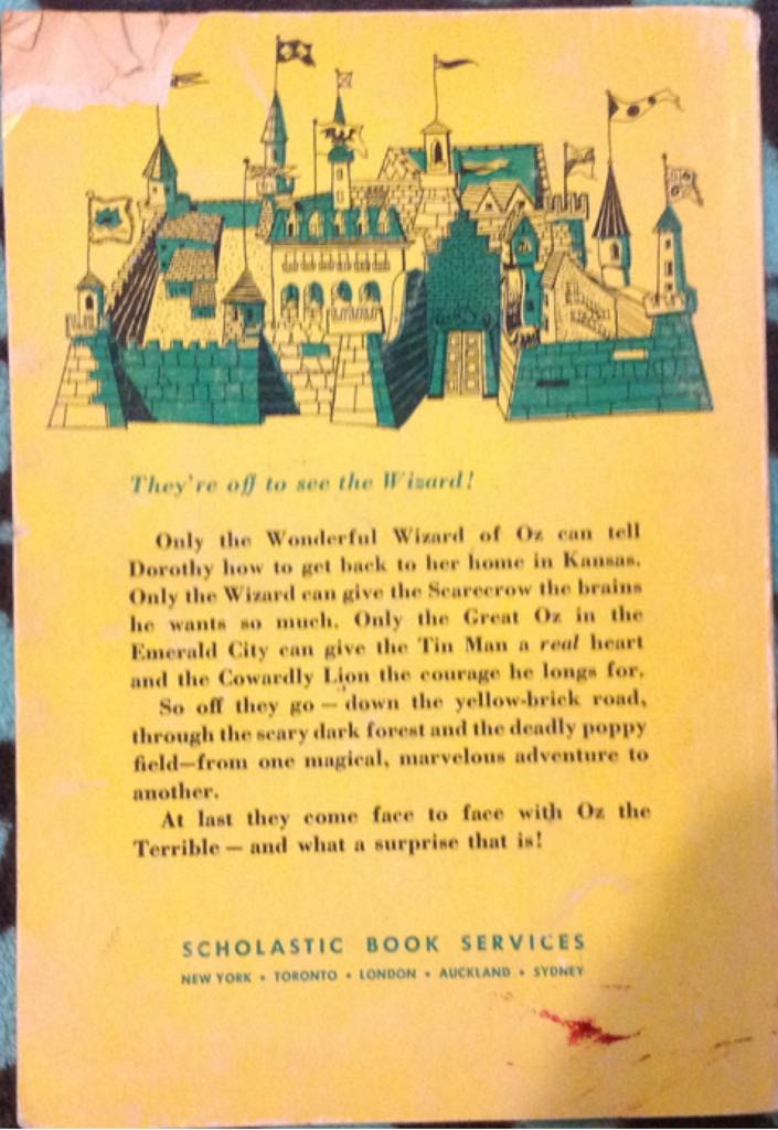 Wizard of Oz - L Frank (A Scholastic Press - Paperback) book collectible - Main Image 2
