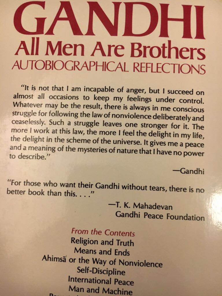 All Men Are Brothers - Mahatma Gandhi (A&C Black) book collectible [Barcode 9780826400031] - Main Image 2