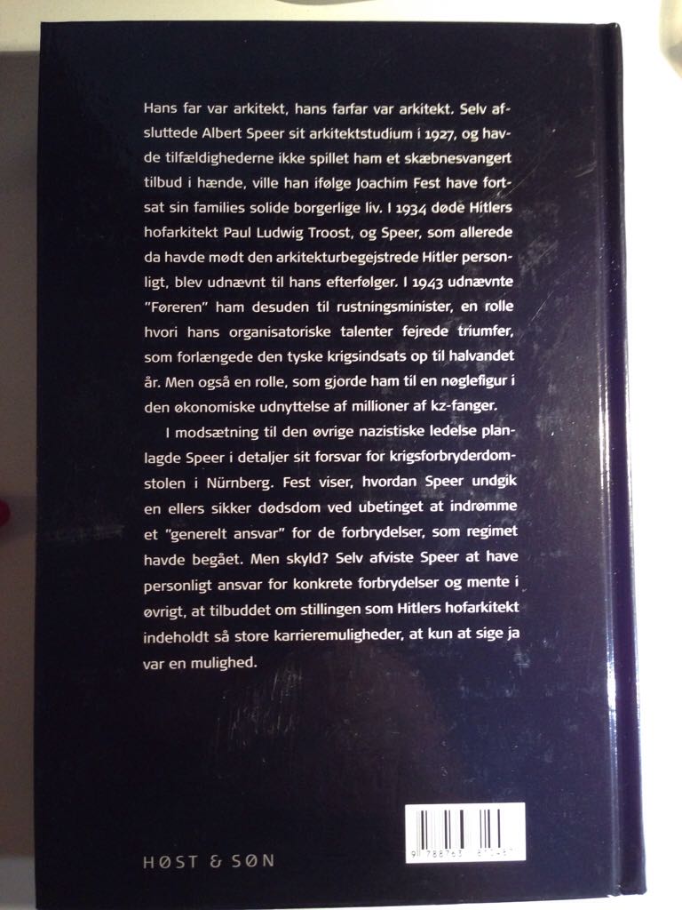 Speer  book collectible [Barcode 9788763810487] - Main Image 2