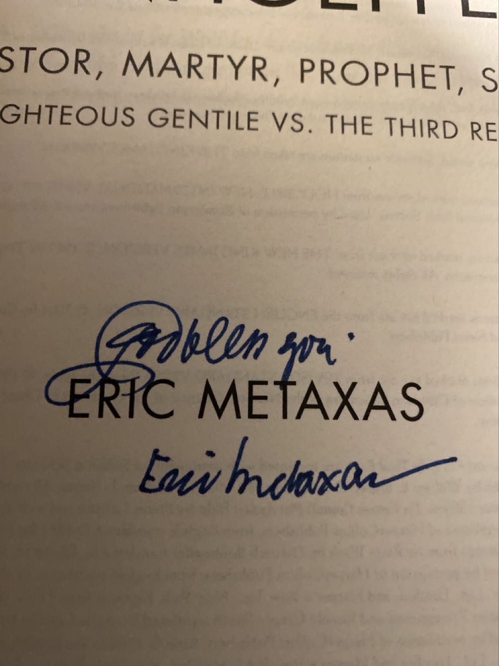 Bonhoeffer - Eric Metaxas (Thomas Nelson - eBook) book collectible [Barcode 9781595551382] - Main Image 2