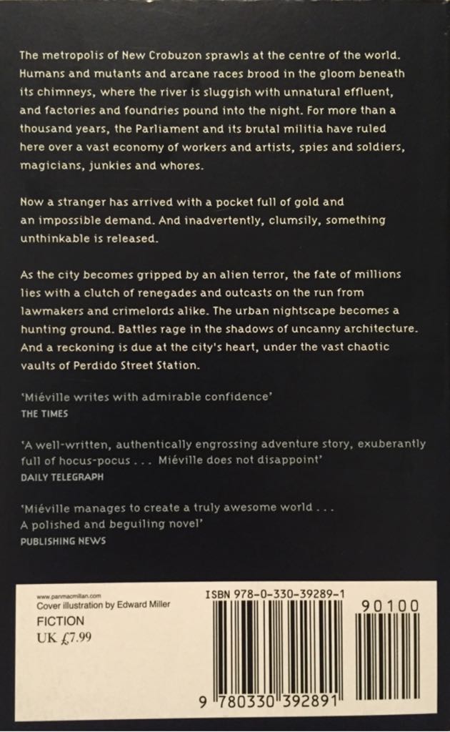 Perdido Street Station - China Mieville (Pan - Paperback) book collectible [Barcode 9780330392891] - Main Image 2