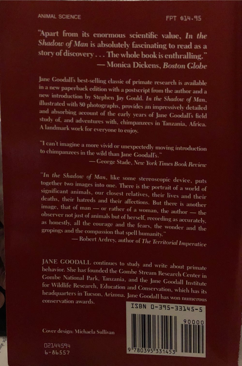 In the Shadow of Man - Jane Goodall (Mariner Books - Hardcover) book collectible [Barcode 9780395331453] - Main Image 2