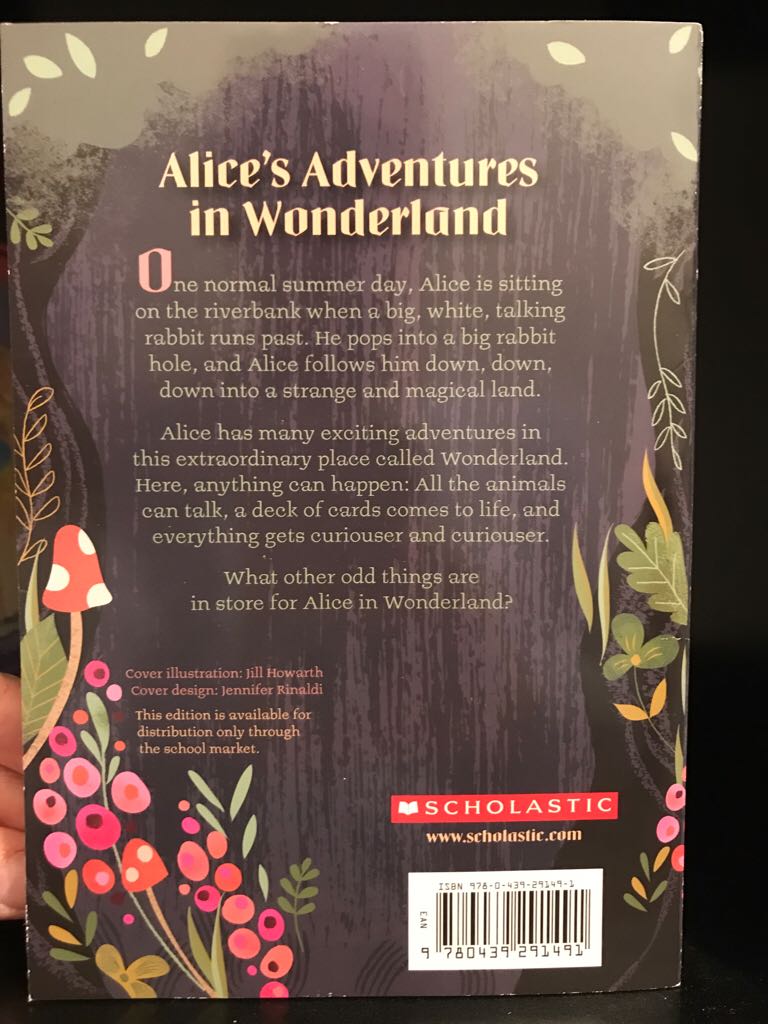 Alice in Wonderland - Lewis Carroll (Scholastic Inc. - Paperback) book collectible [Barcode 9780439291491] - Main Image 2